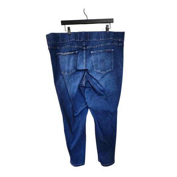 Tommy Hilfiger Gramercy Ankle Pull on Denim Jeans Pockets Womens size 20W - Picture 2 of 4